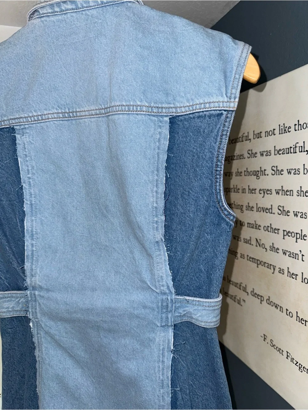 ZARA Denim Mini Dress - Picture 8 of 16